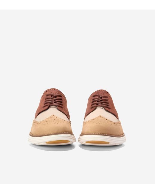Cole Haan Brown Men's Øriginalgrand Remastered Wingtip Oxfords for men