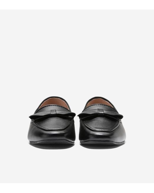 Cole Haan Black Women's Payson Soft Bow Loafers