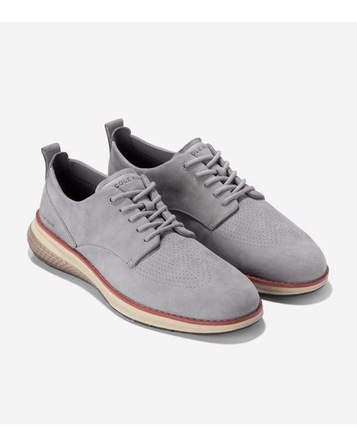Cole Haan Gray Men's Øriginalgrand Energyweave Perforated Plain Toe Oxfords for men