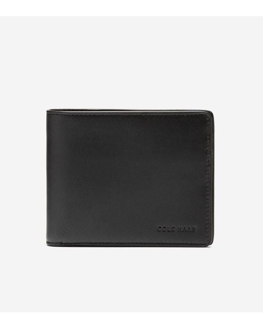 Cole Haan Black Men's Leather Slimfold Wallet for men