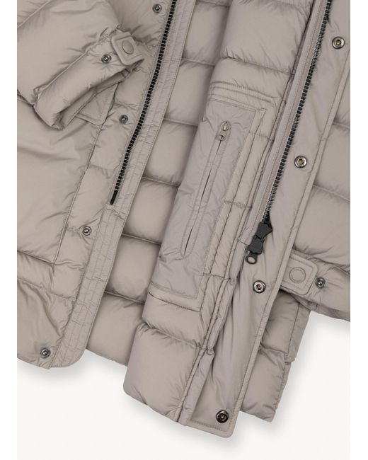 Maxi Giacca Opaca Elasticizzata Con Cappuccio, Colore: Coffee Cream, Taglia di Colmar in Gray