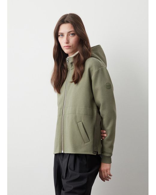 Felpa Full Zip Con Coulisse di Colmar in Green