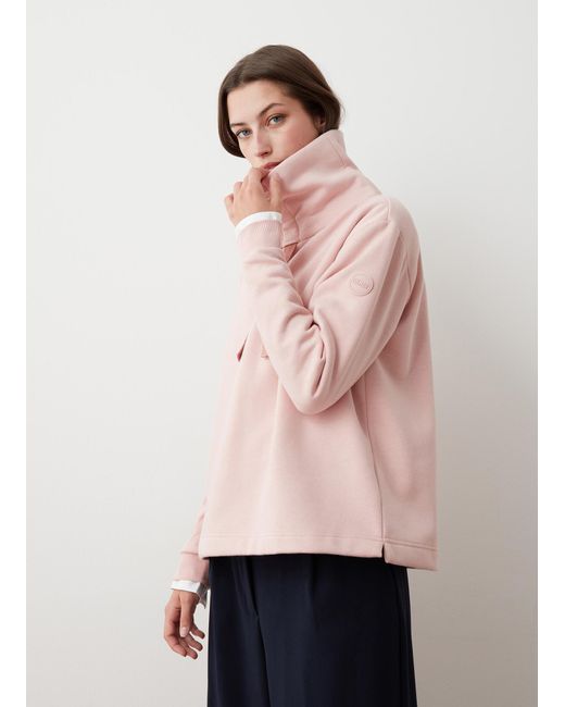 Sweat À Col Montant Avec Fentes Latérales, Couleur Milkshake, Taille Colmar en coloris Brown