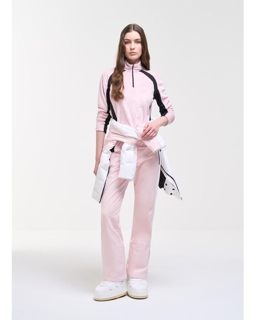 Pile Da Sci Mezza Zip di Colmar in Pink