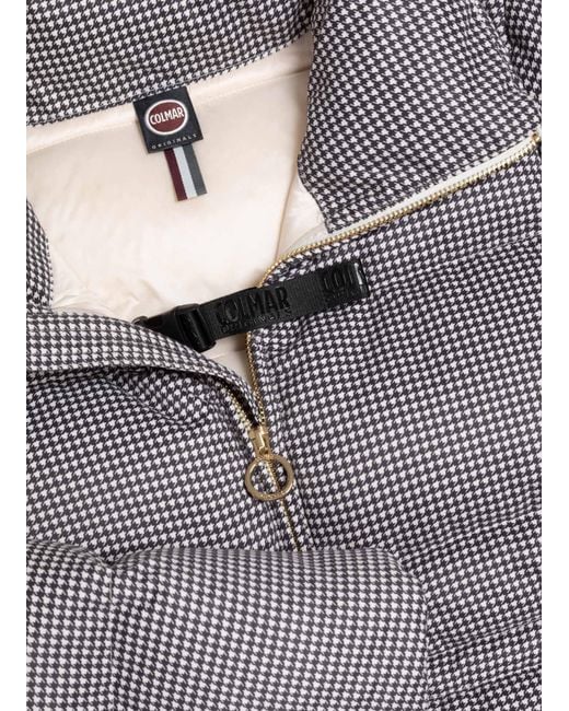 Doudoune À Col Montant Et Imprimé Pied-De-Poule, Couleur Pied De Poule, Taille Colmar en coloris Natural