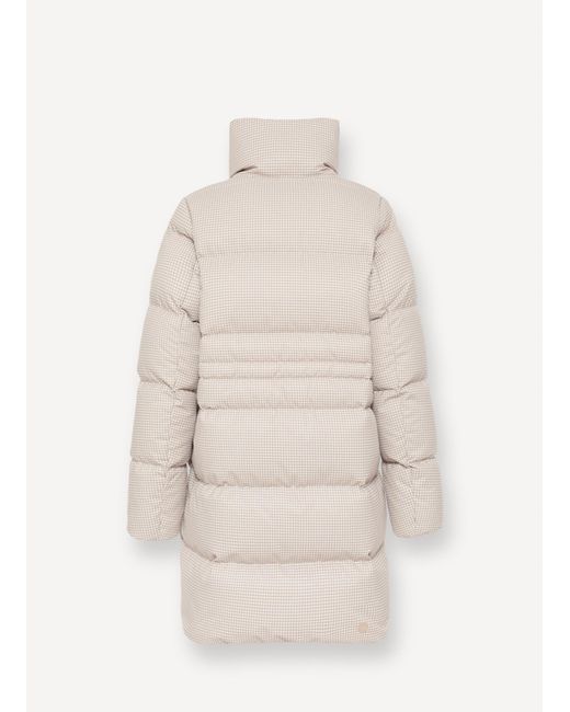 Doudoune À Col Montant Et Imprimé Pied-De-Poule, Couleur Arizona Pied De Poule, Taille Colmar en coloris Natural