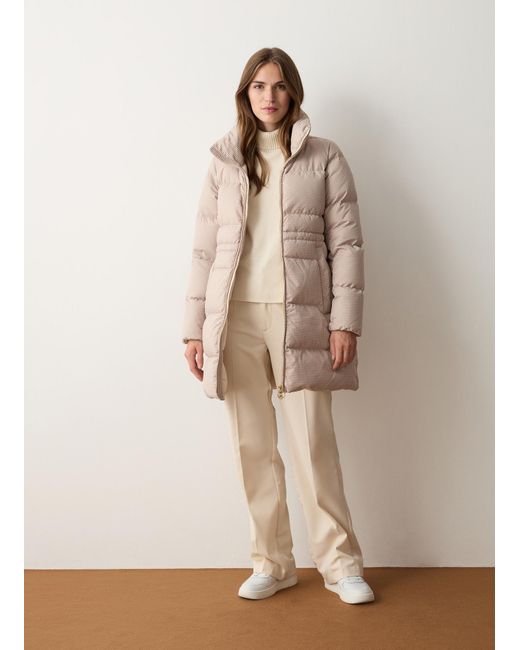 Doudoune À Col Montant Et Imprimé Pied-De-Poule, Couleur Arizona Pied De Poule, Taille Colmar en coloris Natural