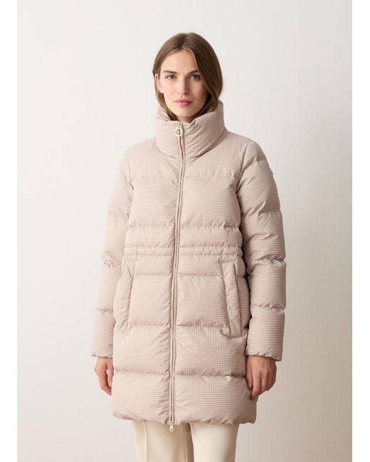 Doudoune À Col Montant Et Imprimé Pied-De-Poule, Couleur Arizona Pied De Poule, Taille Colmar en coloris Natural