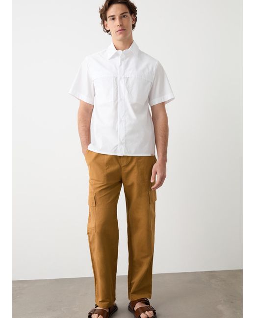 Camicia A Maniche Corte di Colmar in White da Uomo