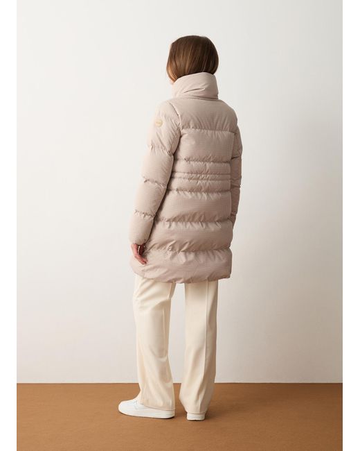 Doudoune À Col Montant Et Imprimé Pied-De-Poule, Couleur Arizona Pied De Poule, Taille Colmar en coloris Natural