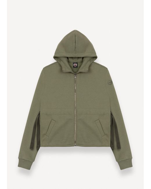 Felpa Full Zip Con Coulisse di Colmar in Green