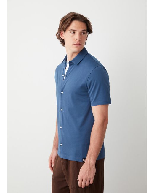 Camicia 100% Cotone Supima, Colore: Dark, Taglia di Colmar in Blue da Uomo