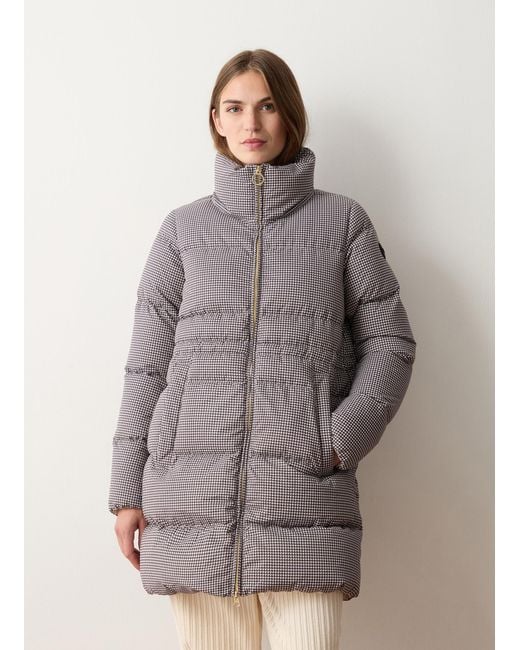 Doudoune À Col Montant Et Imprimé Pied-De-Poule, Couleur Pied De Poule, Taille Colmar en coloris Natural