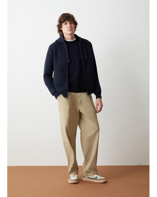 Felpa Con Zip E Cappuccio Ottoman Millerighe, Colore, Taglia di Colmar in Multicolor da Uomo