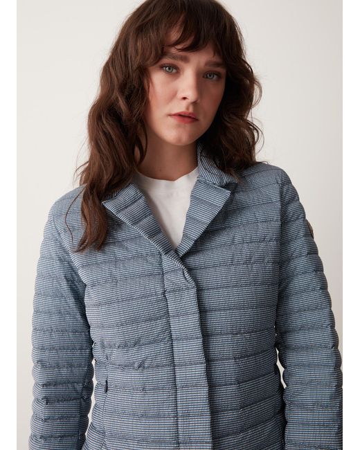 Blazer Stampato Vichy Con Collo A Revers, Colore-Desire, Taglia di Colmar in Blue
