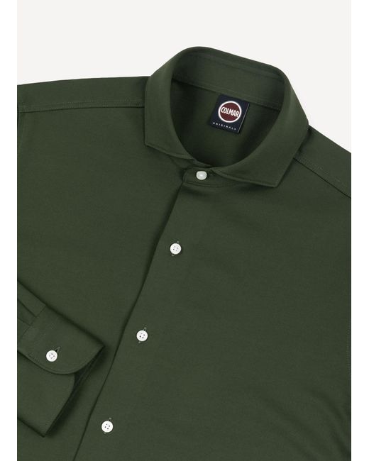 Camicia Stretch di Colmar in Green da Uomo