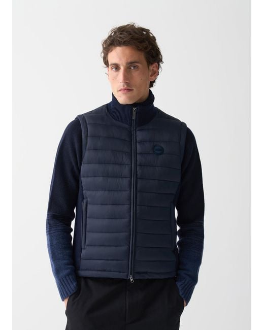 Veste Sans Manches Avec Empiècements En Maille Côtelée, Couleur