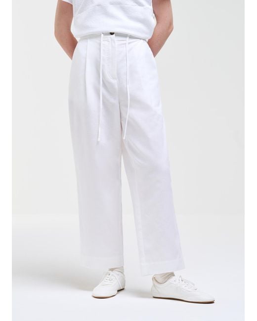 Pantaloni Con Pinces di Colmar in White