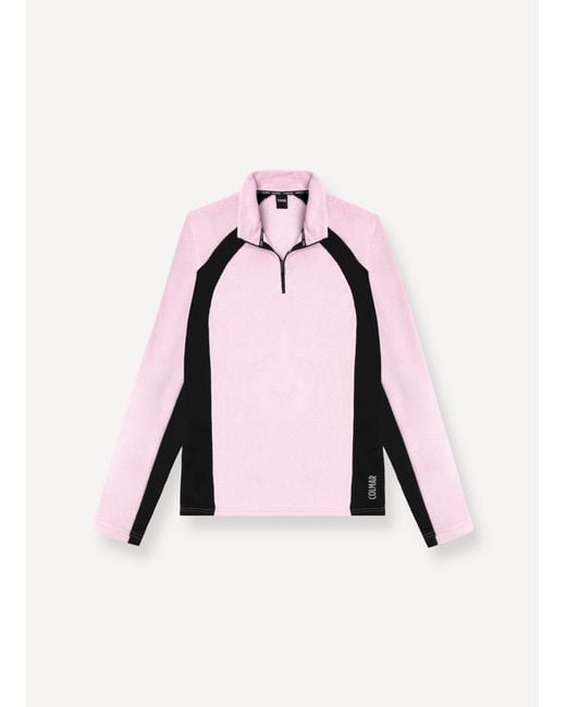 Pile Da Sci Mezza Zip di Colmar in Pink