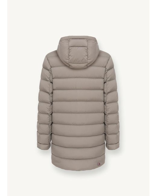 Maxi Giacca Opaca Elasticizzata Con Cappuccio, Colore: Coffee Cream, Taglia di Colmar in Gray