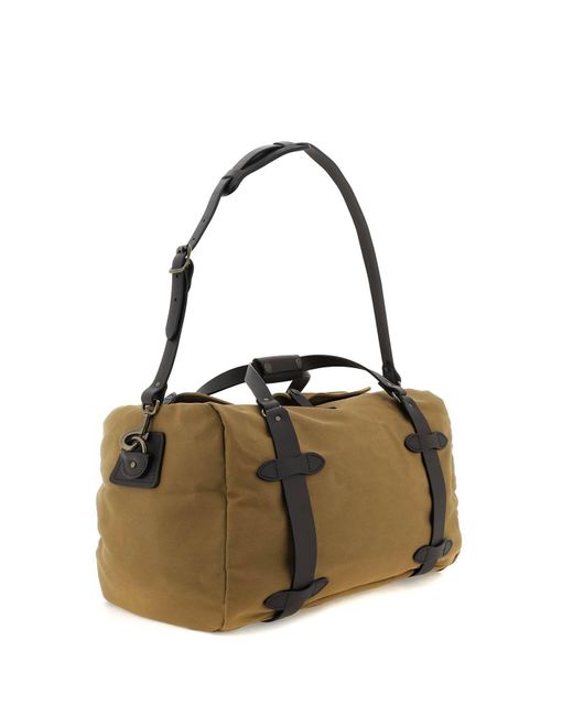 Filson Brown Cotton Twill Duffle Bag for men