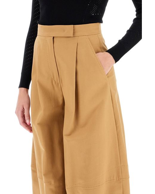 Max Mara Natural Wide Leg Pants 'Avoriaz'