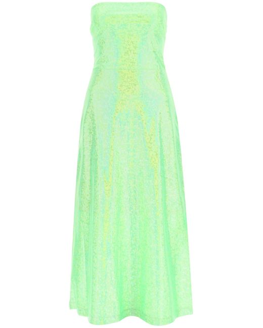 Saks Potts Jepska Green Shimmer Dress