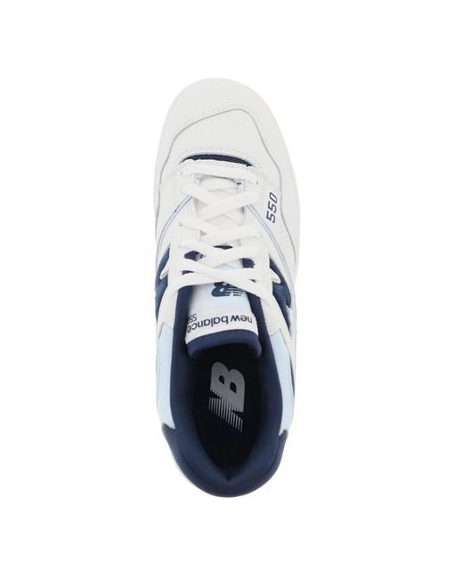 New Balance White 550 Sneakers for men