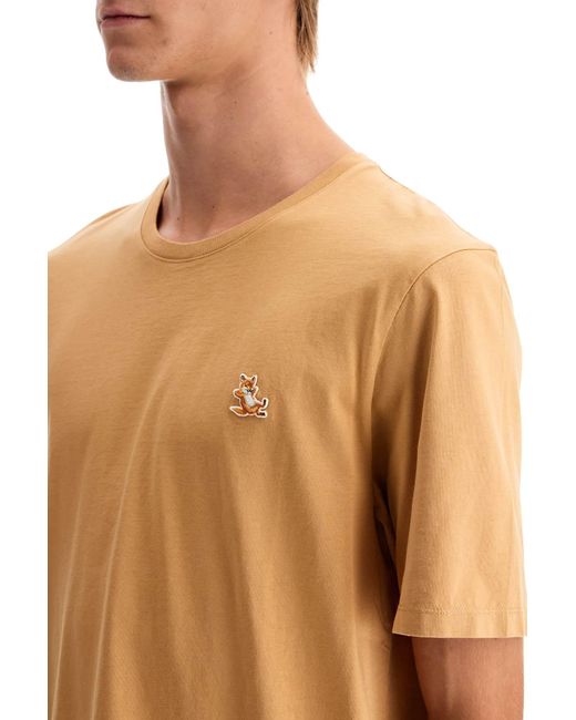 Maison Kitsuné Natural Chillax Fox Patch T-Shirt for men