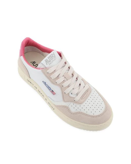 Sneakers Medalist Low In Pelle di Autry in White