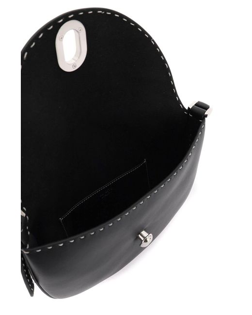 SAVETTE Black Small Hobo Tondo Shoulder Bag