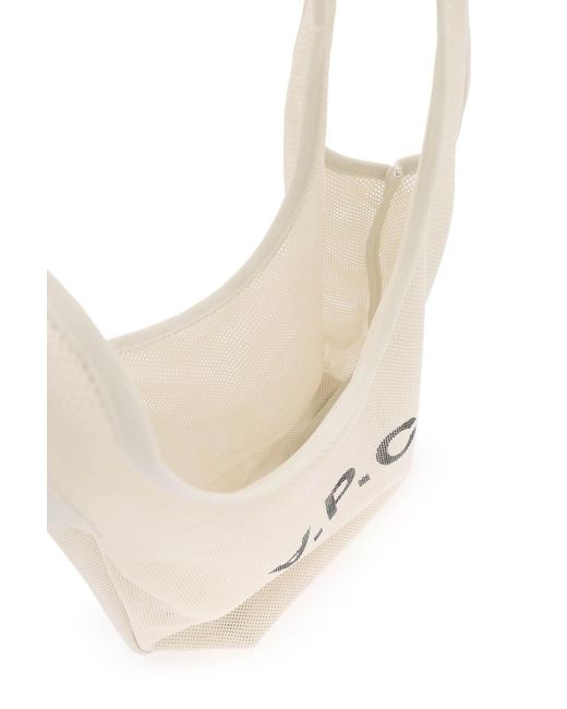A.P.C. White Rebound Tote Bag for men