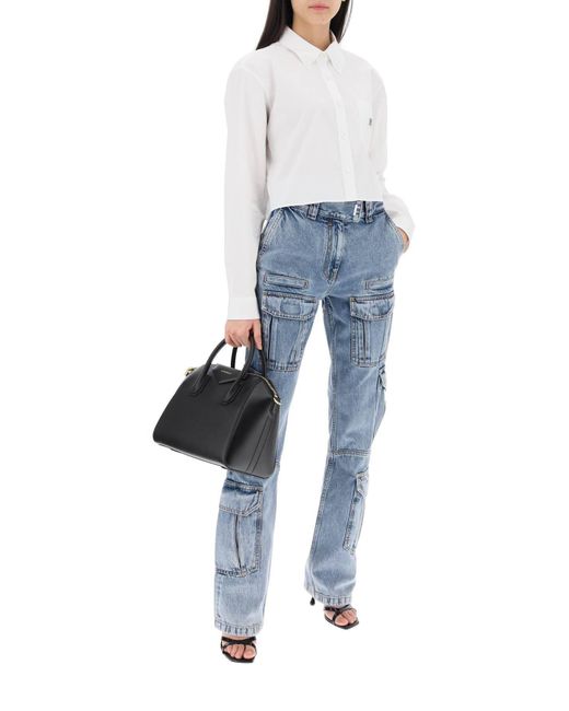 Jeans Cargo Svasati di Givenchy in Blue