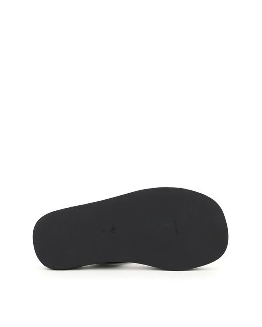 The Row Black Ginza Thong Sandals