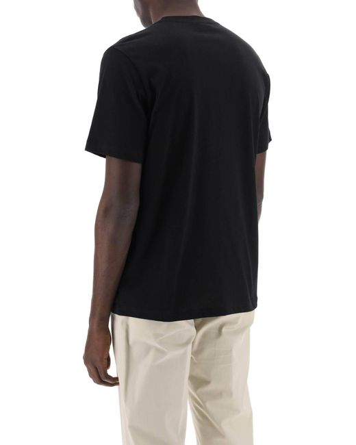 T Shirt In Cotone Organico di PS by Paul Smith in Black da Uomo