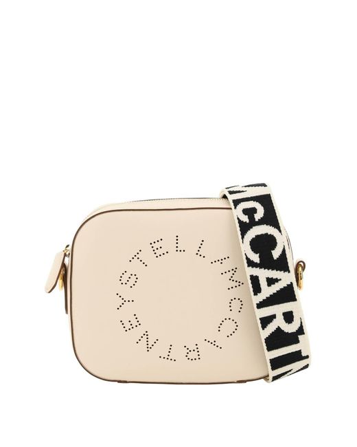 Stella McCartney Natural Stella Mc Cartney Camera Bag With Perforated Stella Logo