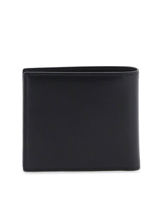 Dolce & Gabbana Black Leather Bi-fold Wallet for men