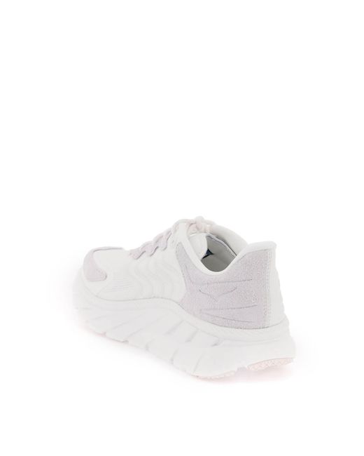 Hoka One One White Clifton Ls Sneakers for men