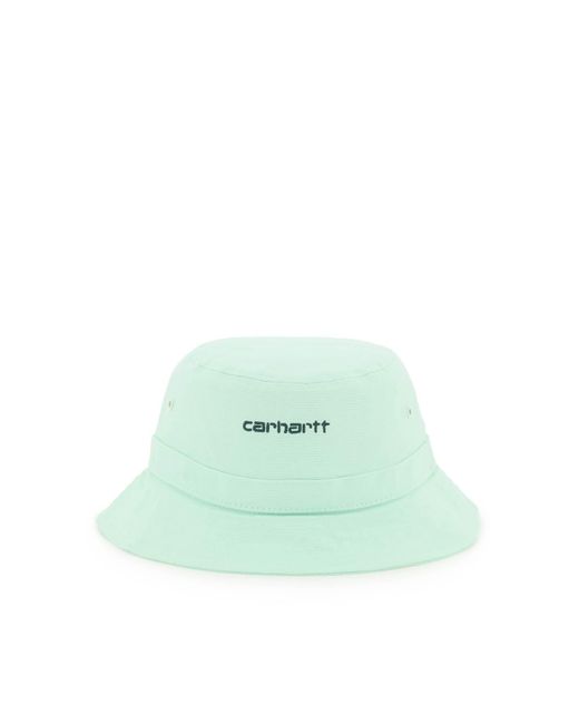 Carhartt WIP Green Logo Bucket Hat for men