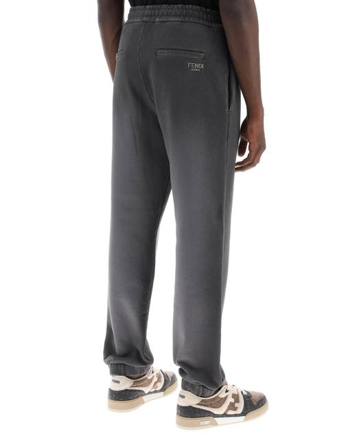 Pantaloni Sportivi di Fendi in Gray da Uomo