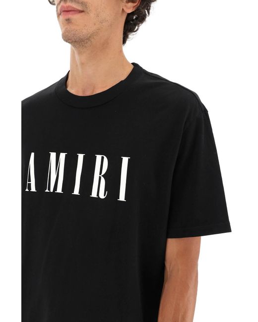 Amiri Black T-shirt Logo Core for men