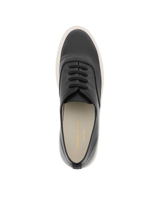 Common Projects Black Hammered Leather Sneakers for men