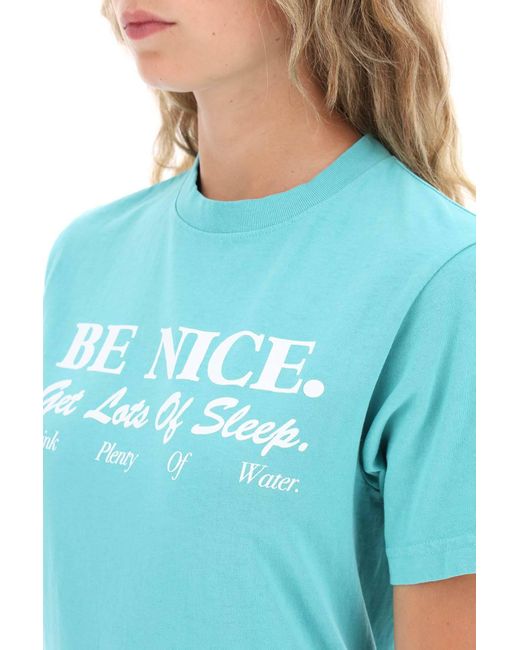 Sporty & Rich Blue 'Be Nice' T-Shirt