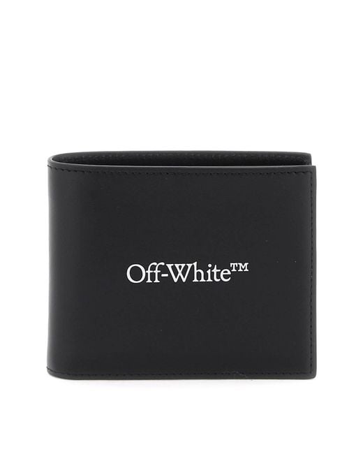 Off- Portafoglio Bi-Fold Con Logo Bookish di Off-White c/o Virgil Abloh in Black da Uomo