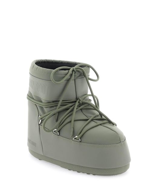 Moon Boot Green Icon Rubber Snow Boots