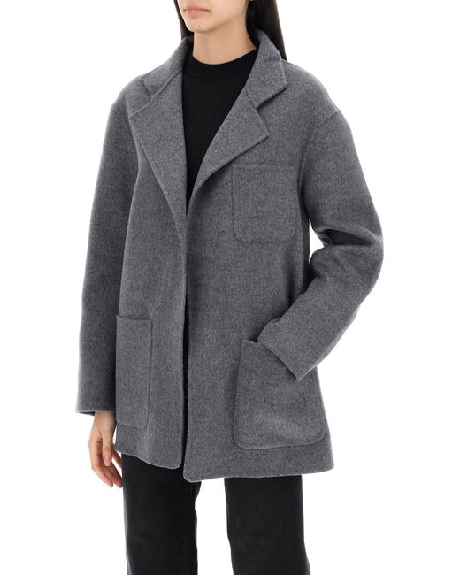 Totême  Gray Toteme Double-faced Wool Jacket