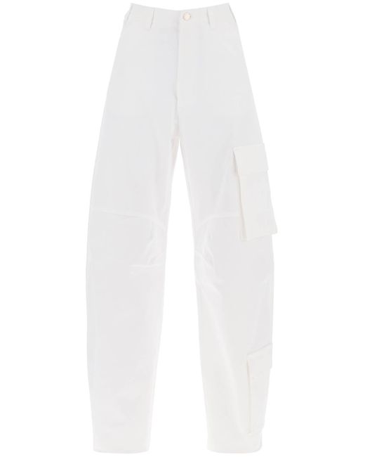 Pantaloni Cargo Rose di DARKPARK in White