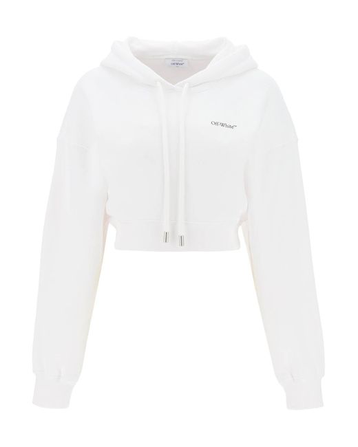 Off-White c/o Virgil Abloh White X-ray Arrow Cropped Hoodie