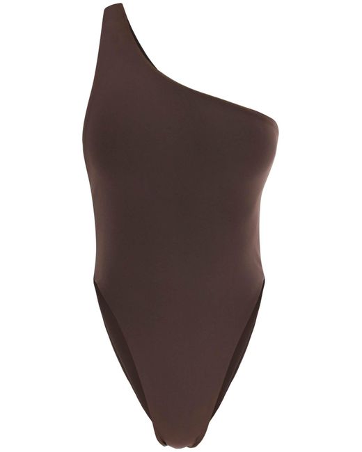 Louisa Ballou Brown 'Plunge' One-Piece Swimsuit