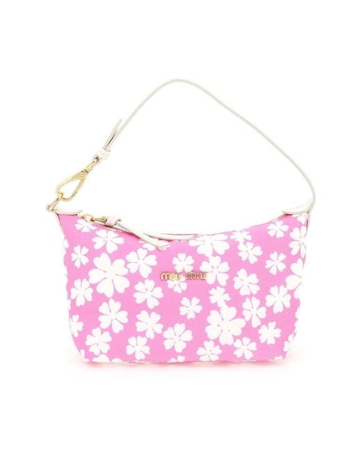 Miu Miu Pink Miu Spirit Faille Mini Bag